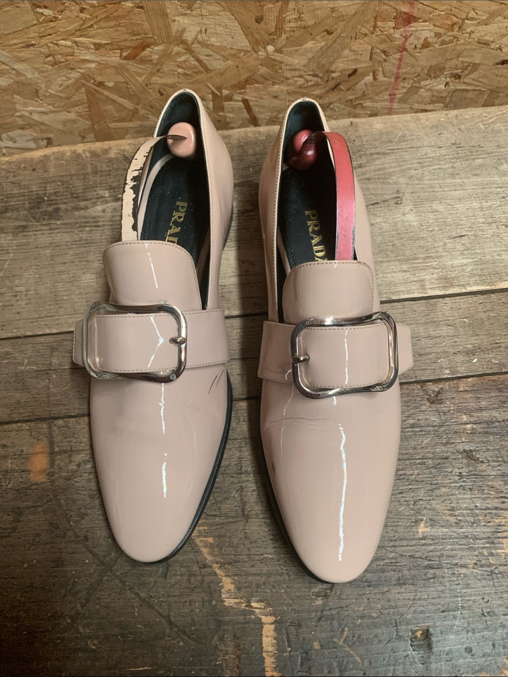 Prada blush colour flats